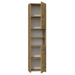 PISA - Armoire colonne de salle de bains - 170x40x30cm - Meuble colonne de rangement salle de bain