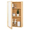 Placard mural Ikorfat pour salle de bain porte avec miroir 61 x 35 x 14 cm en.casa