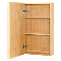 Placard mural Ikorfat pour salle de bain porte avec miroir 61 x 35 x 14 cm en.casa
