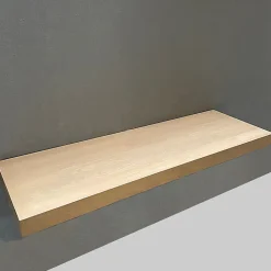 Plan 110 cm en bois aspect lamellé collé recoupable + fixation