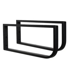 Plan de toilette suspendu pour vasque WILL - 60 cm avec équerres métal