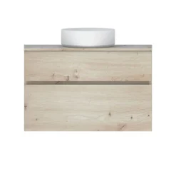 Plan de toilette faible profondeur effet chêne artisan L.90 x l.38 x ép.1,8 cm, Calao