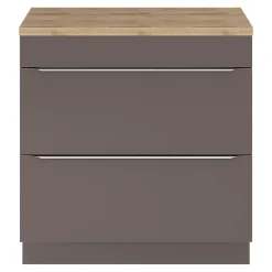 Plan de toilette GoodHome Hartland L. 80 cm chêne