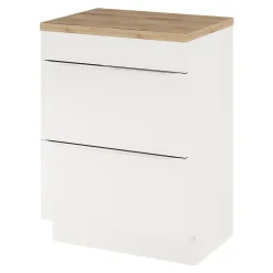 Plan de toilette GoodHome Hartland L. 60 cm chêne