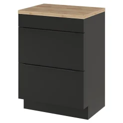 Plan de toilette GoodHome Hartland L. 60 cm chêne