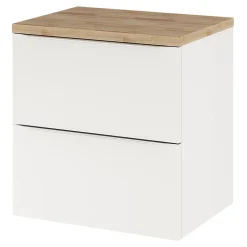 Plan de toilette GoodHome Hartland L. 60 cm chêne