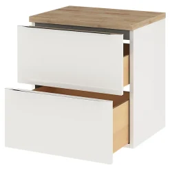 Plan de toilette GoodHome Hartland L. 60 cm chêne