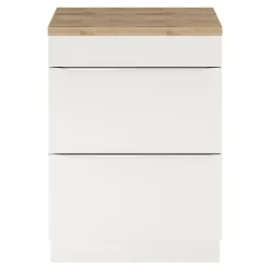 Plan de toilette GoodHome Hartland L. 60 cm chêne