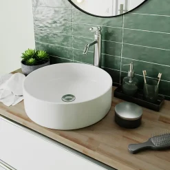 Plan de toilette GoodHome Hartland L. 100 cm chêne