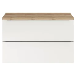 Plan de toilette GoodHome Hartland L. 100 cm chêne