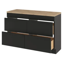 Plan de toilette GoodHome Hartland L. 120 cm chêne