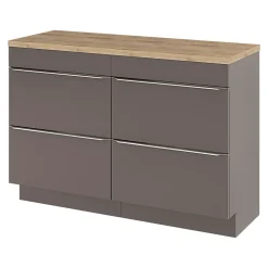 Plan de toilette GoodHome Hartland L. 120 cm chêne