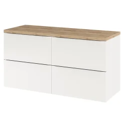 Plan de toilette GoodHome Hartland L. 120 cm chêne