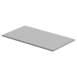 Plan de toilette L.80 x l.45 x ép.1,8 cm, blanc mat, Kentia