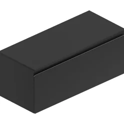 Plan de toilette noir mat L.120 x l.51,5 x ép.2 cm, Pura+