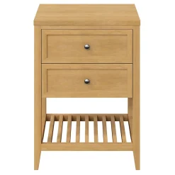 Plan de toilette placage chêne L.60,4 x l.45,2 x ép.2,8 cm, GoodHome Perma