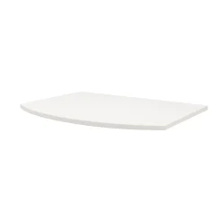 Plan de toilette pour vasque à poser Vague blanc mat 69,4 cm