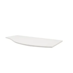 Plan de toilette pour vasque à poser version droite Vague blanc mat 103,1 cm