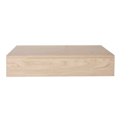 Plan de toilette suspendu pour vasque WILL - 60 cm - Ep. 12 cm - Décor Chêne