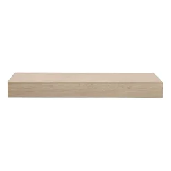 Plan de toilette suspendu pour vasque WILL - 120 cm - Ep. 12 cm - Décor Chêne
