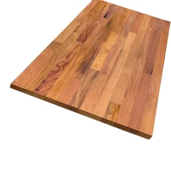 Plan de travail acajou massif huilé lamellé collé abouté 2000 x 650 x 36 mm