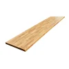 Plan de travail Chêne plaqué huilé, L.240 cm x l.63,5 cm, Ep.37 mm