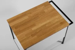 Plan de travail en bois chêne massif naturel 60 cm pour meuble de salle de bain