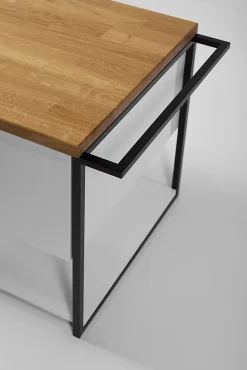 Plan de travail en bois chêne massif naturel 60 cm pour meuble de salle de bain