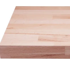 Plan de travail hêtre massif lamellé collé abouté 3000 x 650 x 38 mm