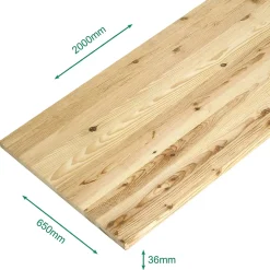 Plan de travail pin massif 2000 x 800 x 28 mm