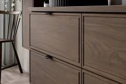Plan de travail pour meuble de salle de bain TERRA VILLA coloris noyer foncé 60 cm