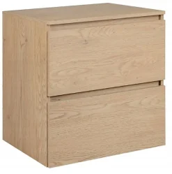 Plan de travail pour meuble de salle de bain SIMPLE en chêne clair 80 cm
