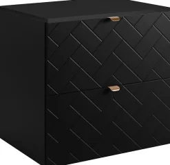 Plan de travail pour meuble de salle de bain VENA FLOW noir mat 60 cm