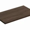Plan de travail pour meuble de salle de bain TERRA VILLA coloris noyer foncé 80 cm