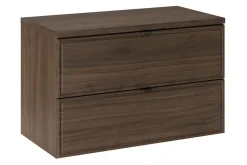 Plan de travail pour meuble de salle de bain TERRA VILLA coloris noyer foncé 80 cm