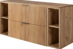 Plan de travail pour meuble de salle de bain VENA FLOW chêne Craft 120 cm