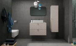 Plan de travail pour meuble de salle de bain VENA FLOW cachemire mat 60 cm