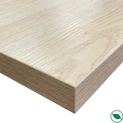 Plan de travail stratifié HPL chêne clair 3000 x 650 x 38 mm