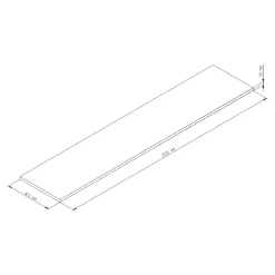 Plan de travail stratifié aspect marbre beige GoodHome Berberis L.300 x Ép.3,8 cm