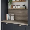 Plan de travail stratifié effet bois grège GoodHome Kala L.300 x Ép.3,8 cm