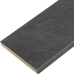 Plan de travail stratifié ardoise foncé 2750 x 640 x 38 mm