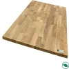 Plan de travail teck massif lamellé collé abouté 2000 x 650 x 26 mm