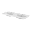 Plan double vasque blanc GoodHome Nira 100 cm