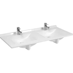 Plan double vasque en résine de synthèse RESIPLAN - 120 cm