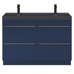 Plan double vasque noir GoodHome Mila 120 cm