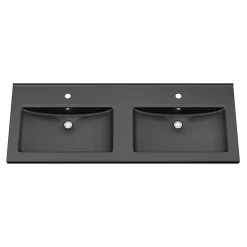 Plan double vasque noir GoodHome Nira 120 cm