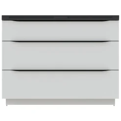 Plan double vasque noir mat en résine l.120 cm, Pamili