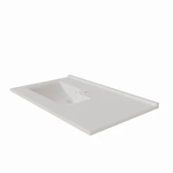 Plan simple vasque déportée à gauche RESILOGE - 90 cm