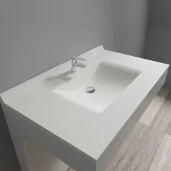 Plan simple vasque en résine de synthèse RESIPLAN - 90 cm