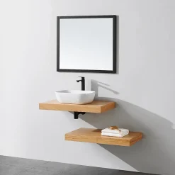 Plan suspendu pour vasque TOP chêne 60 x 46 cm